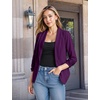 image:imageHybrid amp Company Ruched Sleeve BlazerPlum