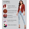 image:imageHybrid amp Company Ruched Sleeve BlazerRustCoppe