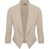 image:imageHybrid amp Company Ruched Sleeve BlazerStone