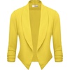 image:imageHybrid amp Company Ruched Sleeve BlazerSunshine