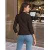 image:imageHybrid amp Company Womens Ponte Cardigan BlazerBrown