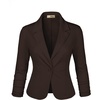 image:imageHybrid amp Company Womens Ponte Cardigan BlazerBrown